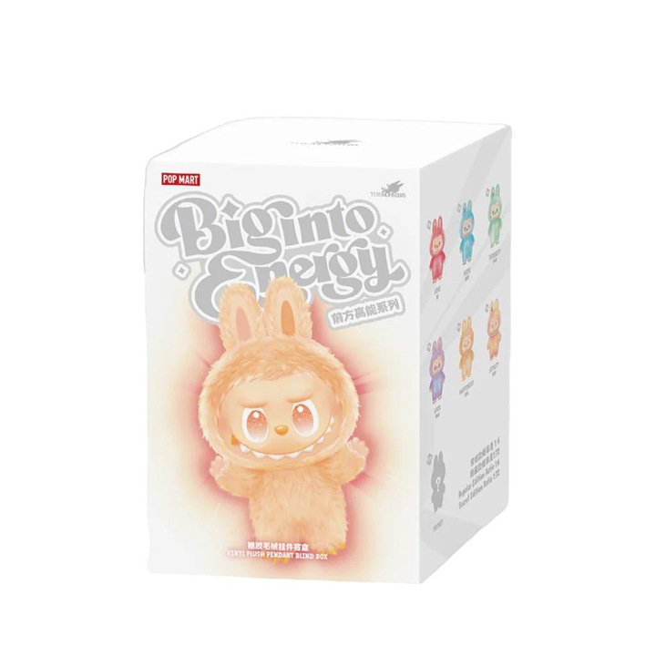 Labubu Brelok Big Into Energy figura, Pop Mart, 17cm, vak doboz, véletlenszerű szín