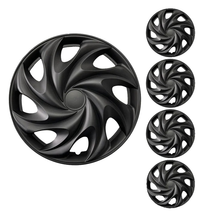 Capace roti, 15 inch, design Tornado, montare usoara, potrivire universala