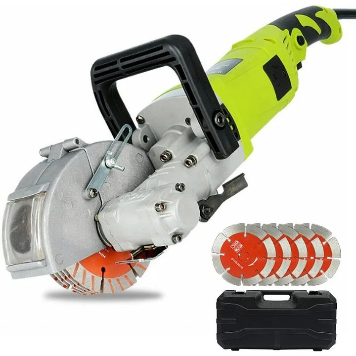 Masina de frezat, 4000W, adancime de canelare ajustabila, design portabil, verde