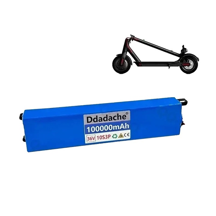 Baterie Li-Ion 36V 100Ah, dimensiuni 303x68x42mm