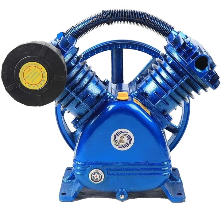 Compresor de aer, 4000W, 600 l/min, 8 bar, albastru, 44x32x42cm