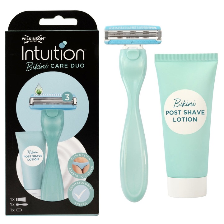 Wilkinson Sword Intuition Bikini Care Set női borotva, klasszikus borotva