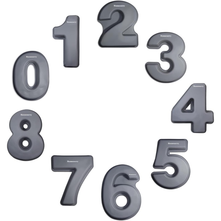 Форми за торта, 0-8, силиконови, комплект, устойчиви на температура от -40°C до 230°C, лесни за почистване