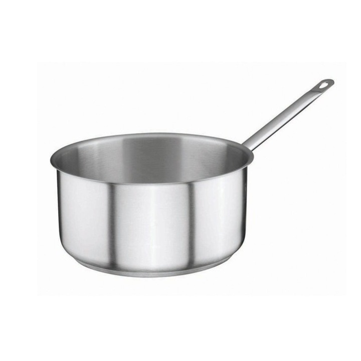 Cratita inox OZTI profesionala cu coada, 2.5 l, 20xh9cm