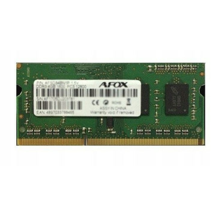 Памет RAM Afox AFSD38CK1L 8 GB 1866 MHz, DDR3, 1x8 GB, 1.35 V
