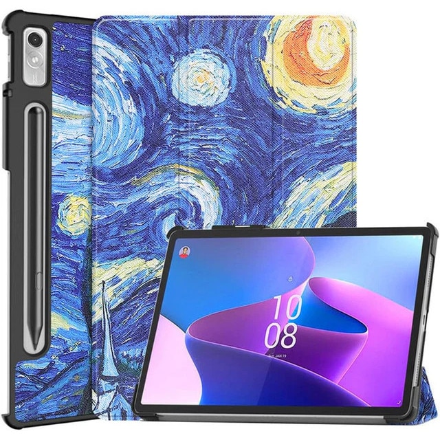 Husa Sigloo pentru tableta Lenovo Idea Tab Pro 12.7" – Slim, Tri-Fold Magnetic, Piele Ecologica, Stand Reglabil, – model Star Night