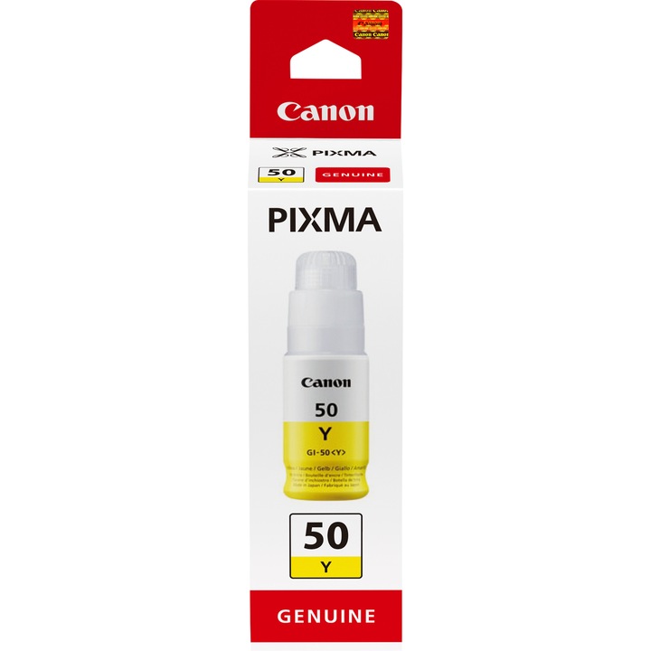 Canon GI-50y nyomtatópatron, sárga, Pixma Megatank kompatibilis