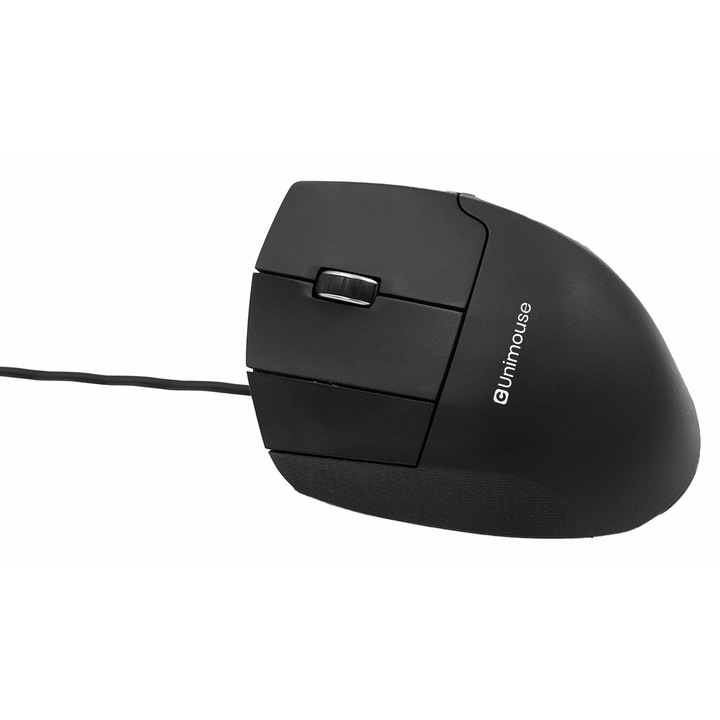 Contour Design ergonomikus egér, USB A típusú, 4000 DPI, 7 gomb, fekete
