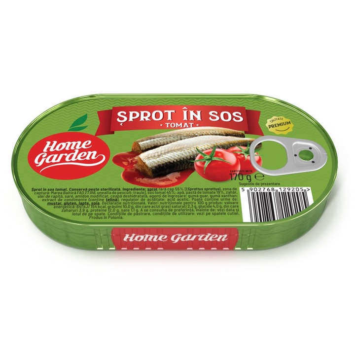 Sprot in sos Tomat, Home Garden, 170 g