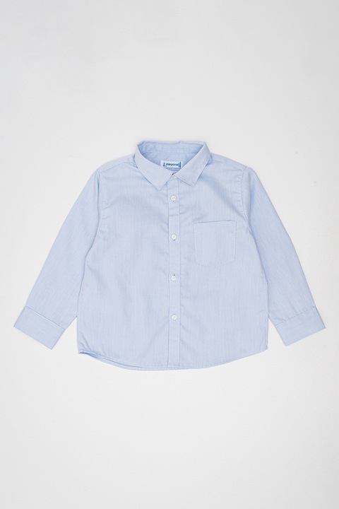 Mayoral, Camasa de bumbac cu buzunar pe piept, Albastru azur