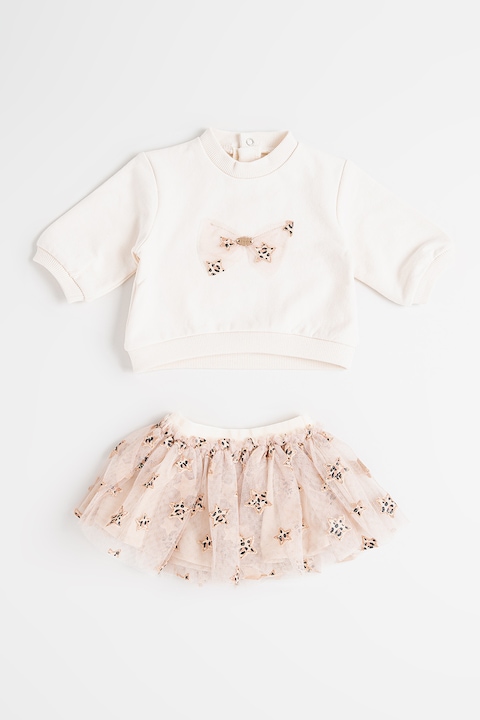 Mayoral, Суитшърт и пола, Мръснобял/Светло бежово