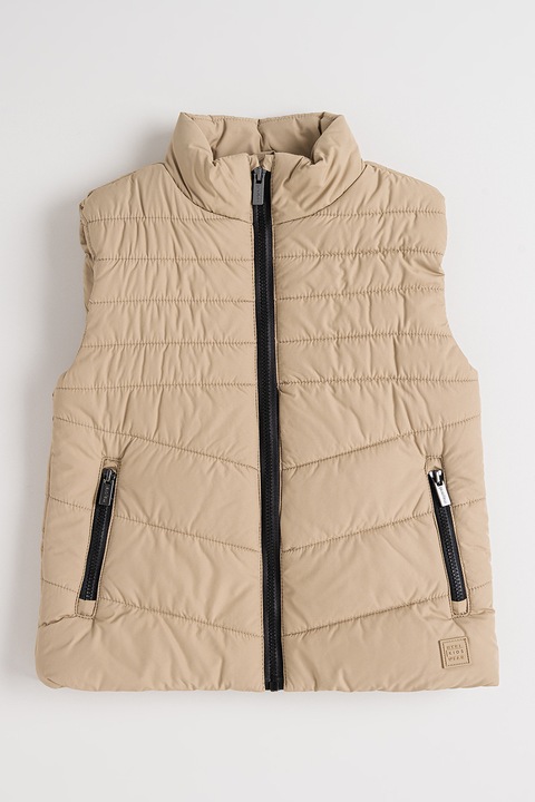 Mayoral, Vesta matlasata cu fermoar, Maro taupe, 134 CM