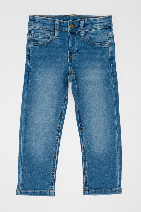 Mayoral, Középmagas derekú straight fit farmernadrág, Kék, 110 CM