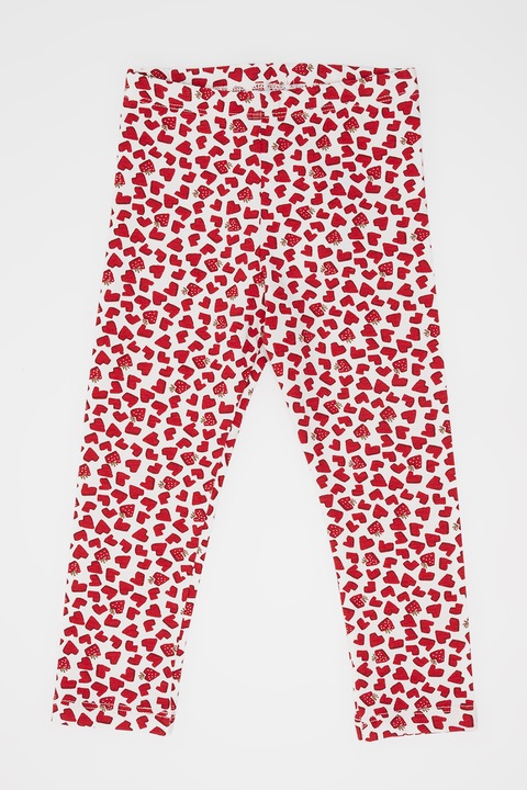 Mayoral, Mintás leggings, Piros/Fehér