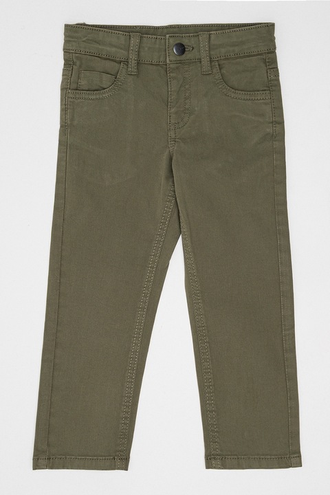 Mayoral, Szűk fazonú nadrág középmagas derékrésszel, Sötét khaki