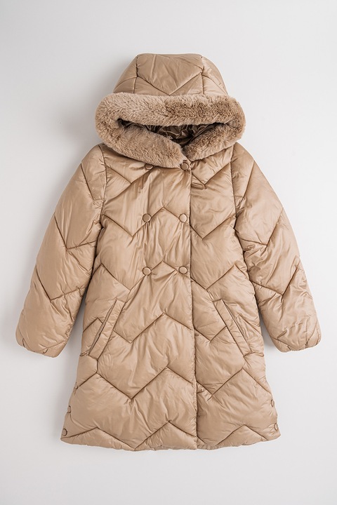 Abel & Lula, Geaca lunga cu gluga, Maro deschis