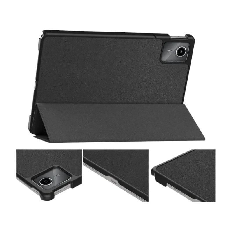 Husa pentru tableta G Golden Case, pentru Lenovo Tab M11, piele ecologica, negru