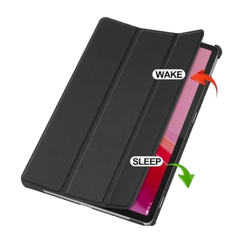 Husa pentru tableta G Golden Case, pentru Lenovo Tab M11, piele ecologica, negru