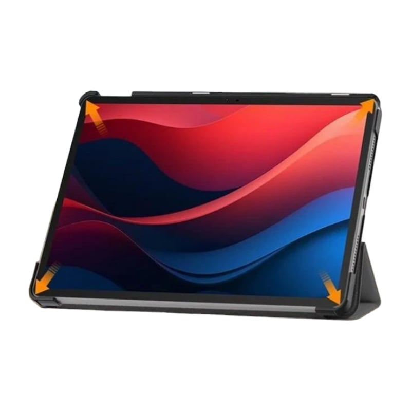 Husa pentru tableta G Golden Case, pentru Lenovo Tab M11, piele ecologica, negru