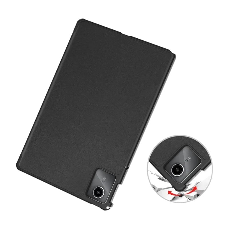 Husa pentru tableta G Golden Case, pentru Lenovo Tab M11, piele ecologica, negru
