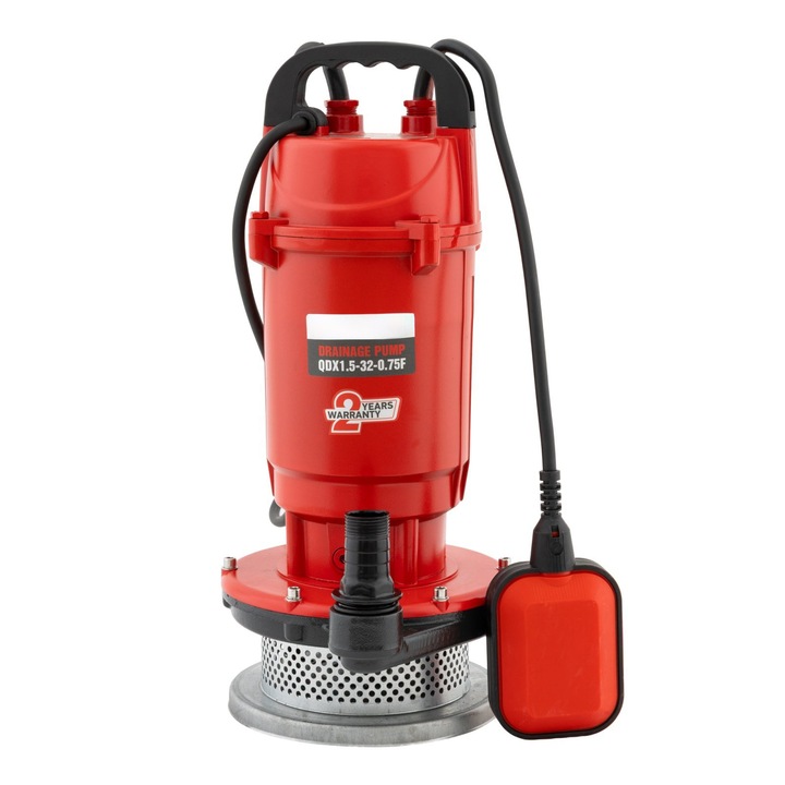 Pompa submersibilă apă curată Pro Tools Store Romania QDX1, 750W, adâncime max 15m, distanță refulare 32m