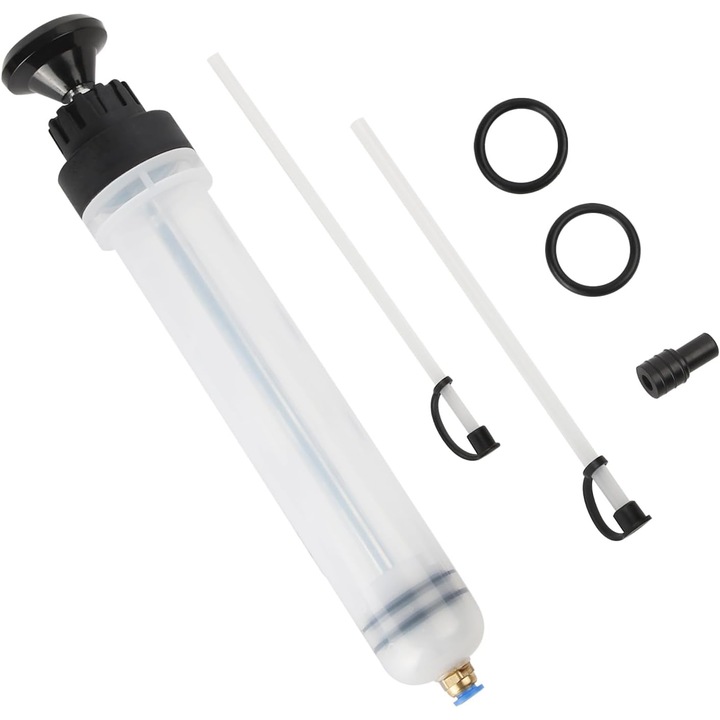 Помпа за извличане на автомобилни течности, екстрактор/инжектор, 500 мл, за смяна на спирачна течност на трансмисията, двигателно масло и течност за сервоуправление