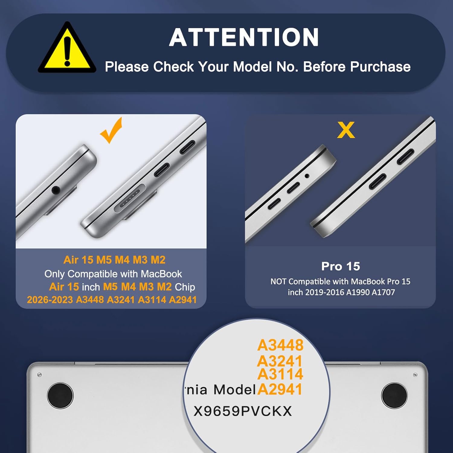 Carcasa premium din piele ecologica textura crocodil pentru MacBook Air 15 (2023/2024/2025) M Series (M4/M3/M2) (A2941/A3114/A3241), husa eleganta slim, protectie laptop, stil business, Negru