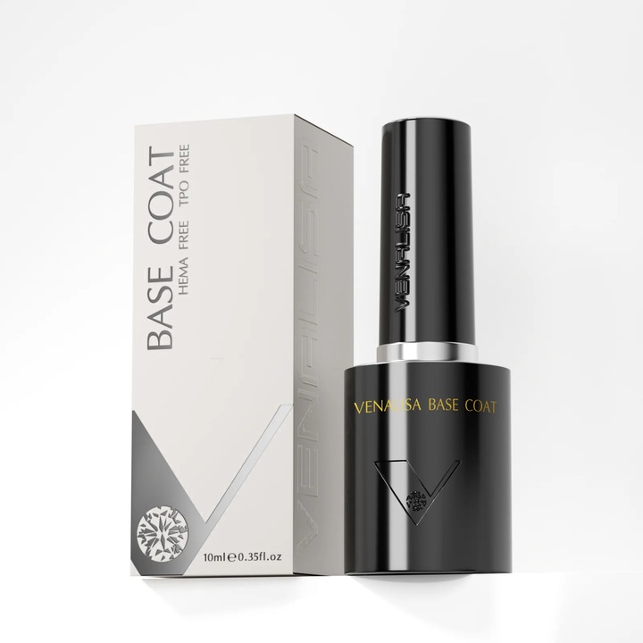 Base Coat VenaLisa, 10 ml, fara HEMA, TPO, HPMA, pentru unghii sensibile