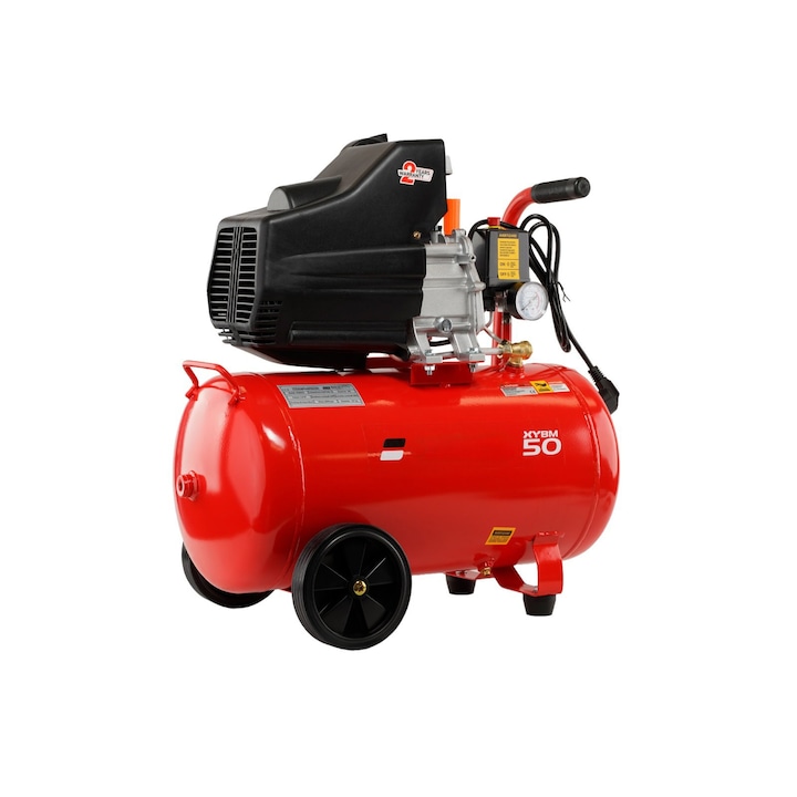 Compresor de aer XYBM50, rezervor 50 Litri, motor 2 Cp, Presiune 8 bar, 2850 rpm