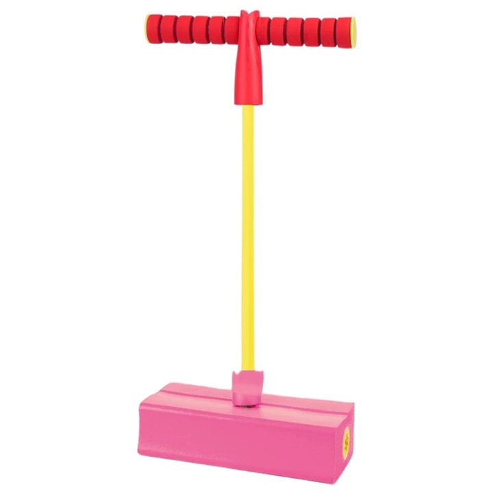 Интерактивна детска играчка, Ronyes, скачаща греда, звукови и светлинни ефекти, за трениране на баланс, пластмаса, многоцветен