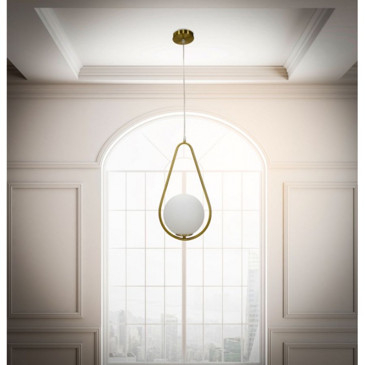 Модерна декоративна висяща лампа, минималистичен скандинавски стил, за спалня, хол, трапезария или коридор 8006FGD