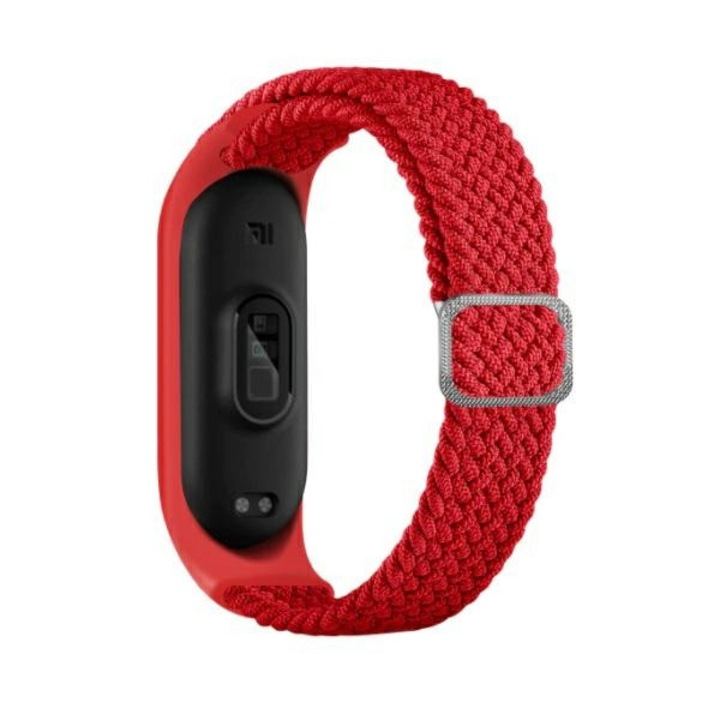 Каишка за фитнес тракер Beline, текстилна, червена, за Mi Band 7/6/5