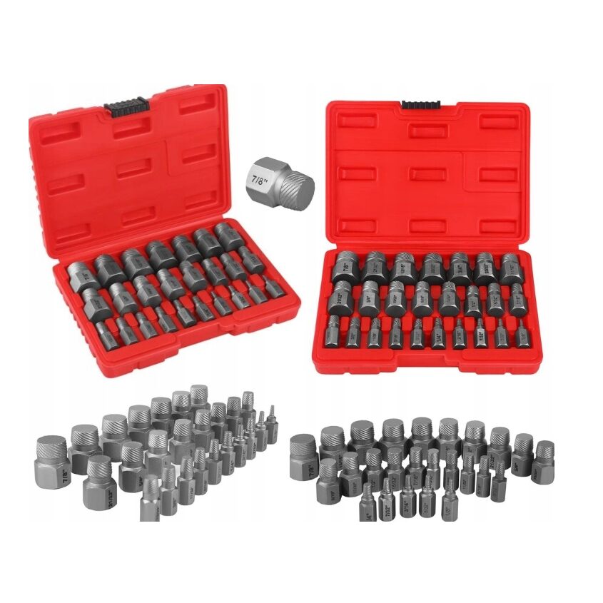 Set extractoare pentru suruburi rupte 3-23 mm, 25 piese, Kraft - eMAG.ro