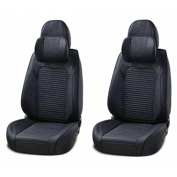 Huse de scaun, tapiterie model universal, Negru