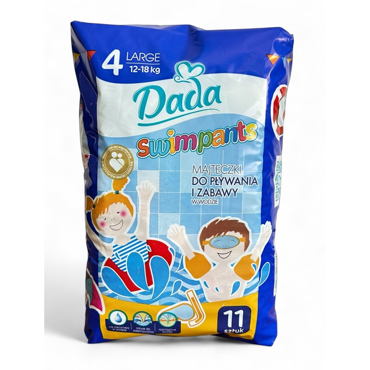 Памперси за плуване Dada размер L, 12-18 кг 11 бр.