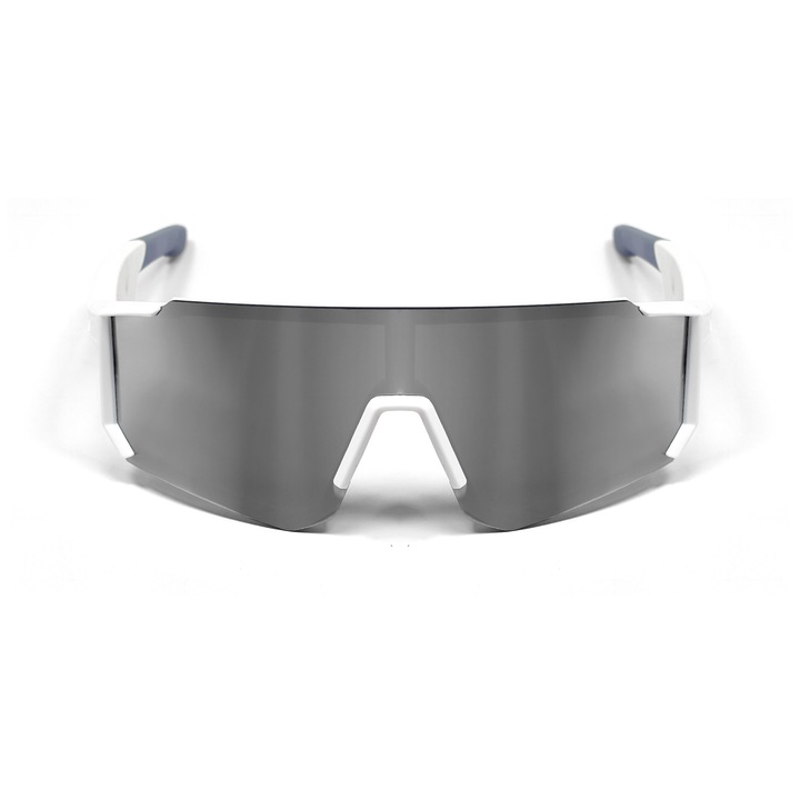 Умни очила, Bluetooth 5.4, UV защита, гласов асистент, музика, приемане на повиквания, фотография, навигация, подходящи за колоездене, къмпинг или плаж, магнитно зареждане, сребристо/бяло