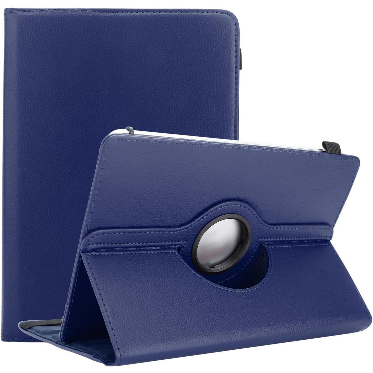 Husa rotativa 360 Sigloo, pentru Lenovo Tab M10 (3rd Gen)(TB-328), 10.1", Smart Cover, Piele Ecologica, Albastru Inchis