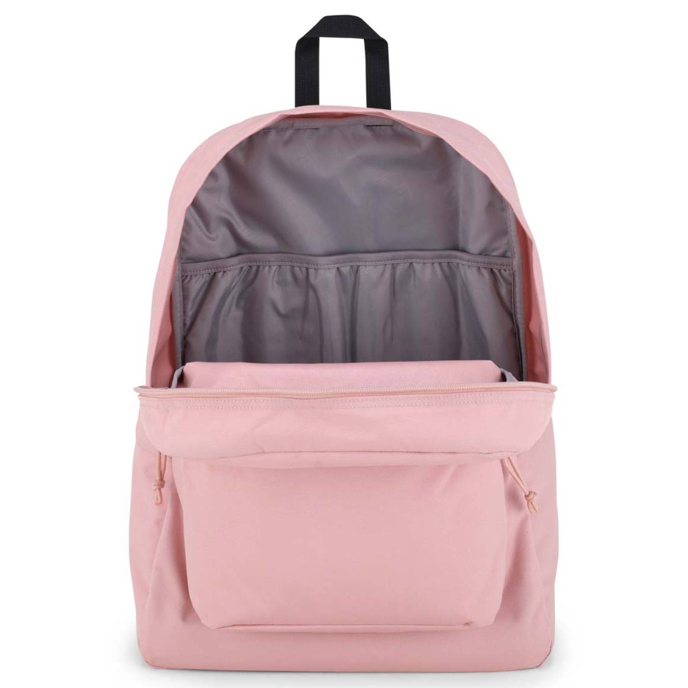 Rucsac laptop JanSport, SuperBreak Plus, roz, compartiment 15", buzunar lateral pentru sticla de apa