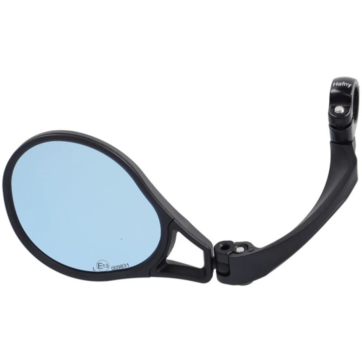 XLC MR-K28 kerékpár tükör, bal oldali rögzítés, aerodinamikus kialakítás, erősített nylon, 23x26mm
