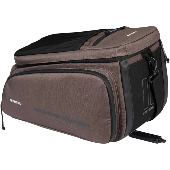 Torba portbagaj bicicleta Basil Move MIK 2.0, 26L, 5kg, brown, 24x33x18cm