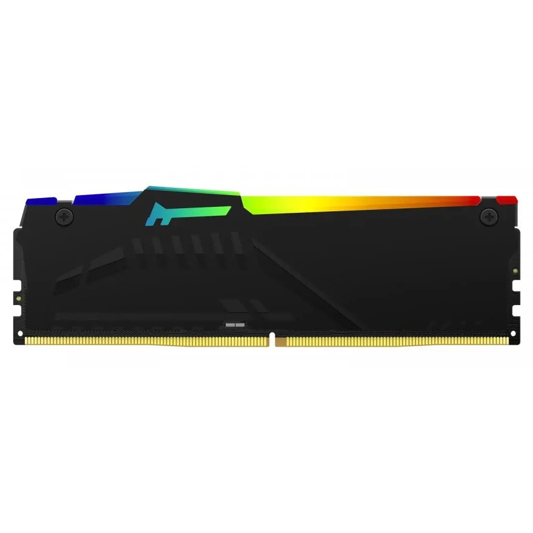 Memorie RAM Kingston FURY Beast RGB DDR5 64GB, 5600MHz, negru