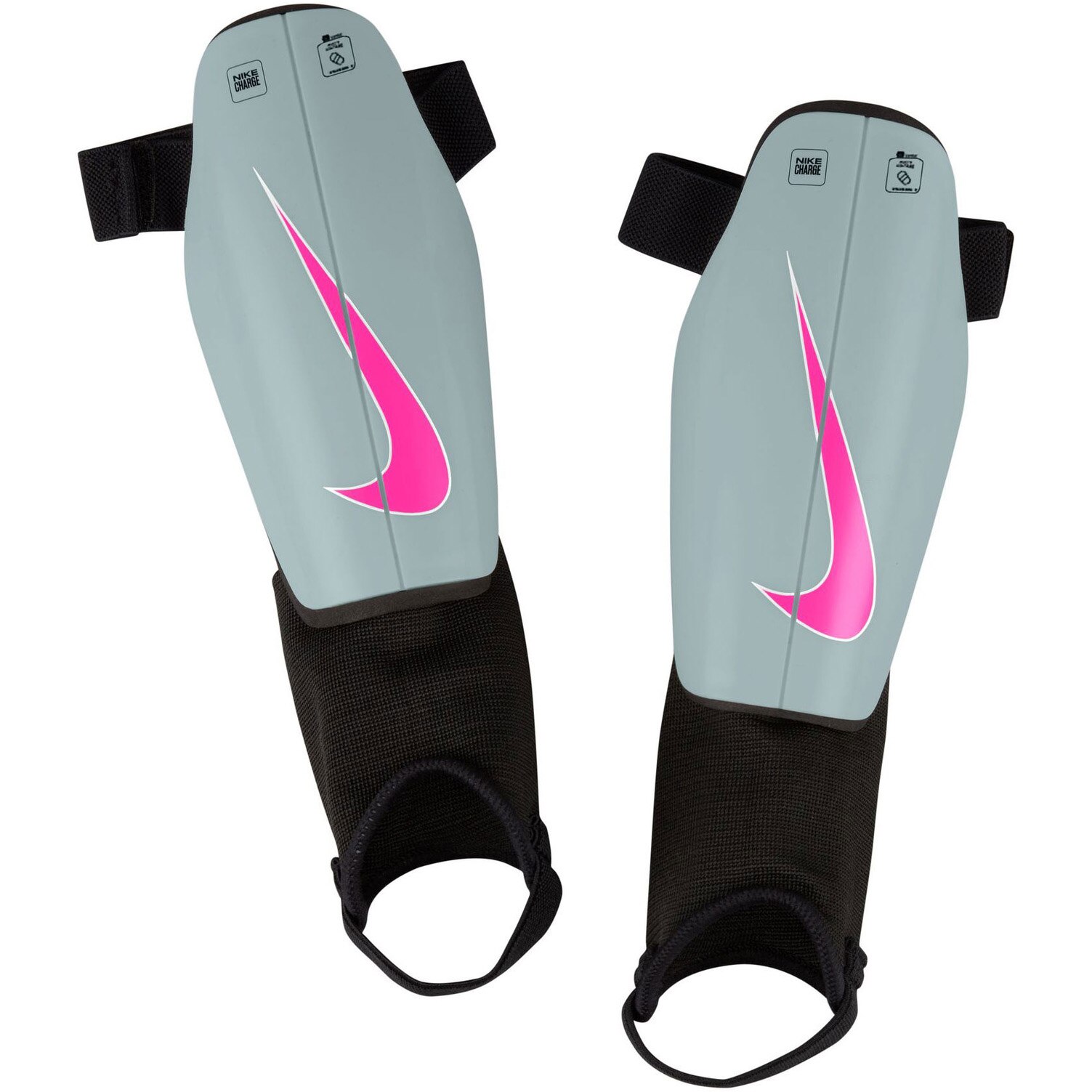 Aparatori fotbal copii Nike Charge, marime L, gri