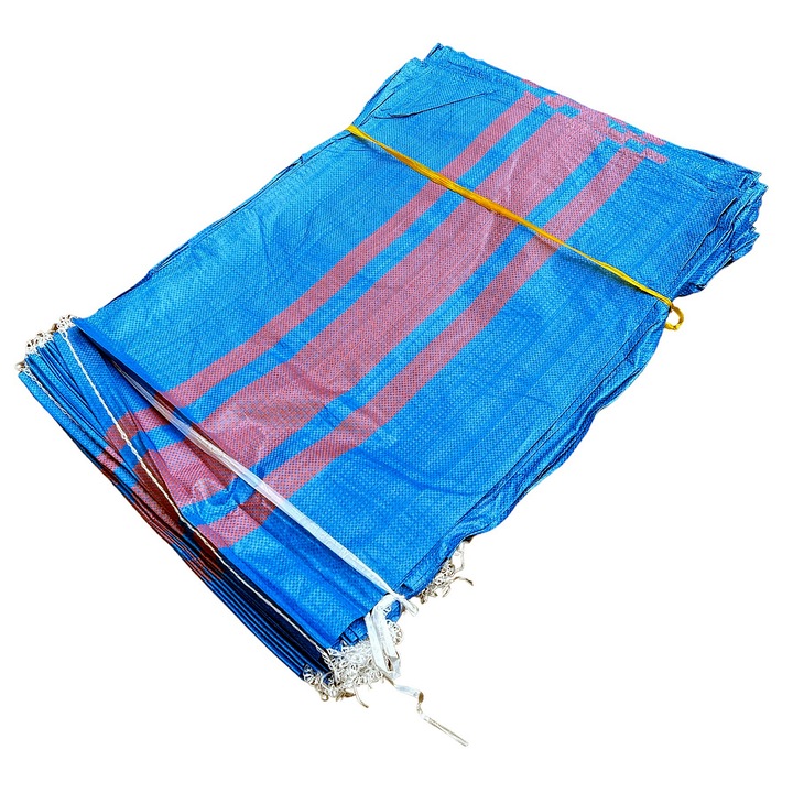 Saci 50 kg din polipropilena, 60 x 105 cm, pentru cereale, moloz, carbune, set 100 bucati