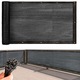 Paravan plasa pentru balcon/terasa/foisor, Zola, 100 × 700 cm, rezistent la ploaie si radiatii UV, accesorii montare incluse, PVC, negru
