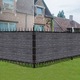 Paravan plasa pentru balcon/terasa/foisor, Zola, 100 × 700 cm, rezistent la ploaie si radiatii UV, accesorii montare incluse, PVC, negru