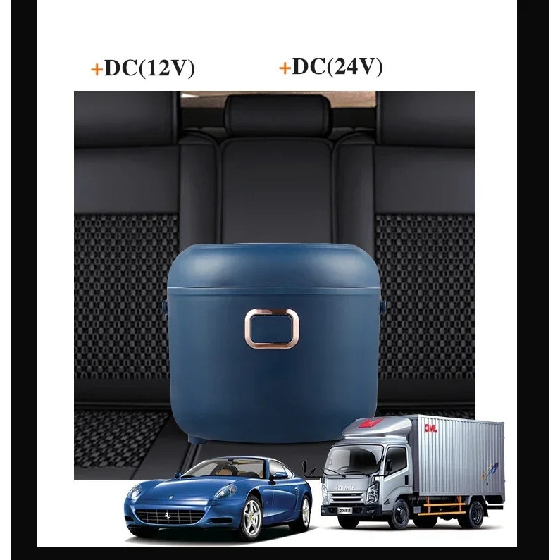 Aragaz electric, tensiune dubla, multifunctional, temporizator LCD, albastru 12V-24V 220V, albastru