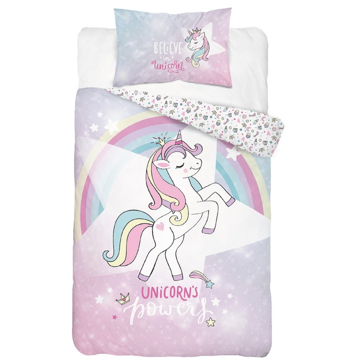 Detexpol gyerekágynemű, 100x135cm, 100% pamut, mese mintás, 2 darabos szett