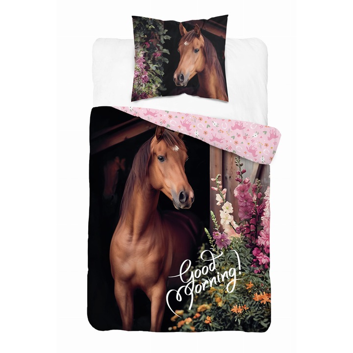 Detexpol ágyneműhuzat, 140x200 cm, 2 darabos, dupla mintás, gyerek, többszínű