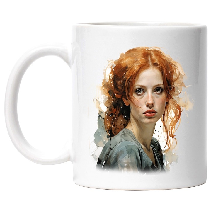Cana alba personalizata, Sophie Turner, Actrita, Film, Celebritate, Seriale, INOVATIX®. 330ml