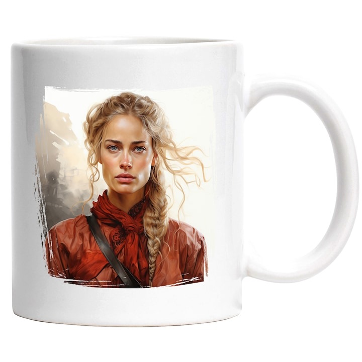 Cana alba personalizata, Game Of Thrones, Seriale TV, Fantasy, Cersei Lannister, Personaj, INOVATIX®. 330ml
